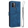 For Xiaomi Redmi A1+ Triangle Solid Color Leather Phone Case(Blue)