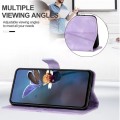 For Xiaomi Poco X5 Pro Triangle Solid Color Leather Phone Case(Purple)