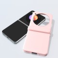 For ZTE Libero Flip/nubia Flip 3 in 1 PC Frosted Full Coverage Phone Case with Hinge(Pink)