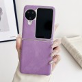 For OPPO Find N3 Flip Skin Feel Leather Texture Pearlescent Paint Shockproof Phone Case(Purple)