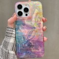 For iPhone 15 Pro Max Double Sided IMD Full Coverage TPU Phone Case(Pink Halo Ripple)