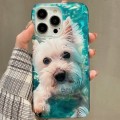 For iPhone 15 Pro Max Double Sided IMD Full Coverage TPU Phone Case(Schnauzer)