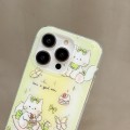 For iPhone 15 Pro Max Double Sided IMD Full Coverage TPU Phone Case(Multiple Animal Avatars)