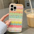 For iPhone 15 Double Sided IMD Full Coverage TPU Phone Case(Cake House Cat)
