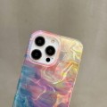 For iPhone 15 Double Sided IMD Full Coverage TPU Phone Case(Pink Halo Ripple)
