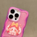 For iPhone 14 Pro Double Sided IMD Full Coverage TPU Phone Case(Bow Headscarf Girl)