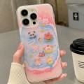 For iPhone 14 Pro Max Double Sided IMD Full Coverage TPU Phone Case(Multiple Animal Avatars)