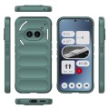 For Nothing Phone 2a Magic Shield TPU + Flannel Phone Case(Dark Green)