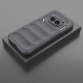 For Nothing Phone 2a Magic Shield TPU + Flannel Phone Case(Dark Grey)