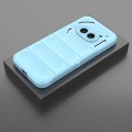 For Nothing Phone 2a Magic Shield TPU + Flannel Phone Case(Light Blue)