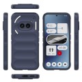 For Nothing Phone 2a Magic Shield TPU + Flannel Phone Case(Dark Blue)