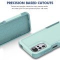 For Motorola Moto G22 / E32 2 in 1 PC + TPU Phone Case(Light Green)