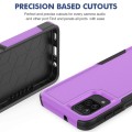 For Samsung Galaxy A12 2 in 1 PC + TPU Phone Case(Purple)