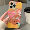 For iPhone 15 Pro Max Double Sided IMD Full Coverage TPU Phone Case(Sweater Puppy Love)