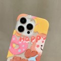 For iPhone 15 Pro Max Double Sided IMD Full Coverage TPU Phone Case(Sweater Puppy Love)