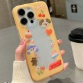 For iPhone 15 Pro Max Double Sided IMD Full Coverage TPU Phone Case(Side Cake Puppy)