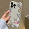 For iPhone 15 Pro Max Double Sided IMD Full Coverage TPU Phone Case(Side Cake Kitten)