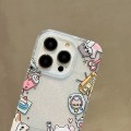 For iPhone 15 Pro Max Double Sided IMD Full Coverage TPU Phone Case(Side Cake Kitten)
