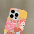 For iPhone 15 Double Sided IMD Full Coverage TPU Phone Case(Sweater Puppy Love)