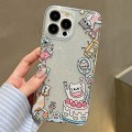 For iPhone 15 Double Sided IMD Full Coverage TPU Phone Case(Side Cake Kitten)