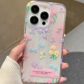 For iPhone 14 Pro Max Double Sided IMD Full Coverage TPU Phone Case(Floral)