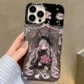 For iPhone 14 Pro Max Double Sided IMD Full Coverage TPU Phone Case(Rabbit Ears Rose Cake Girl)