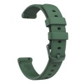 For Garmin Lily 2 Silicone Watch Band Wristband(Dark Green)
