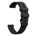For Garmin Lily 2 Silicone Watch Band Wristband(Black)