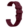 For Garmin Lily 2 Silicone Watch Band Wristband(Wine Red)