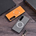 For Sony Xperia 1 VI CD Magsafe Magnetic Cloth Texture Phone Case(Orange)