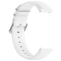 For CMF Watch Pro D395 22mm Round Tail Genuine Leather Watch Band(White)