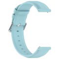 For CMF Watch Pro D395 22mm Round Tail Genuine Leather Watch Band(Light Blue)