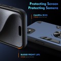 For iPhone 11 Shockproof Metal Ring Holder Phone Case(Blue)