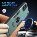 For iPhone 11 Shockproof Metal Ring Holder Phone Case(Green)