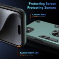 For iPhone 11 Shockproof Metal Ring Holder Phone Case(Green)