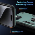 For iPhone 12 Pro Shockproof Metal Ring Holder Phone Case(Green)