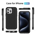 For iPhone 15 Pro Guard Life Waterproof Frosted Phone Case(Black)