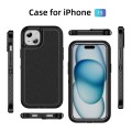 For iPhone 15 Guard Life Waterproof Frosted Phone Case(Black)