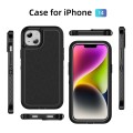 For iPhone 14 Guard Life Waterproof Frosted Phone Case(Black)