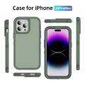 For iPhone 14 Pro Max Guard Life Waterproof Frosted Phone Case(Green)