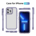 For iPhone 13 Pro Guard Life Waterproof Frosted Phone Case(Light Purple)