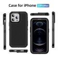For iPhone 12 Pro Max Guard Life Waterproof Frosted Phone Case(Black)