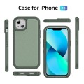 For iPhone 13 Guard Life Waterproof Frosted Phone Case(Green)