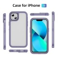 For iPhone 13 Guard Life Waterproof Frosted Phone Case(Light Purple)