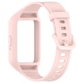 For Samsung Galaxy Fit 3 Solid Color Integrated TPU Watch Band(Light Pink)