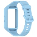 For Samsung Galaxy Fit 3 Solid Color Integrated TPU Watch Band(Light Blue)