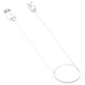 For Samsung Galaxy Fit 3 Official Style Smart Watch Charging Cable, Length: 1m, Port:USB-A(White)