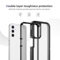 For Samsung Galaxy A53 5G Guard Life Waterproof Frosted Phone Case(Black+Transparent)
