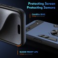 For Google Pixel 6a Shockproof Metal Ring Holder Phone Case(Blue)