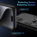For Huawei nova 9 Shockproof Metal Ring Holder Phone Case(Black)